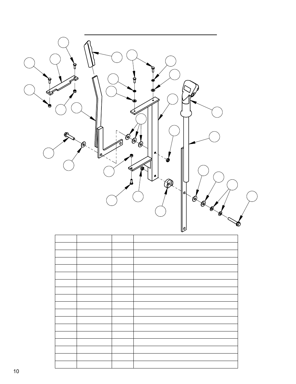 Control lever assembly (eaton), Control lever assembly (eaton)…………… 10 | Diamond Products CC3500 (Gas) User Manual | Page 10 / 68