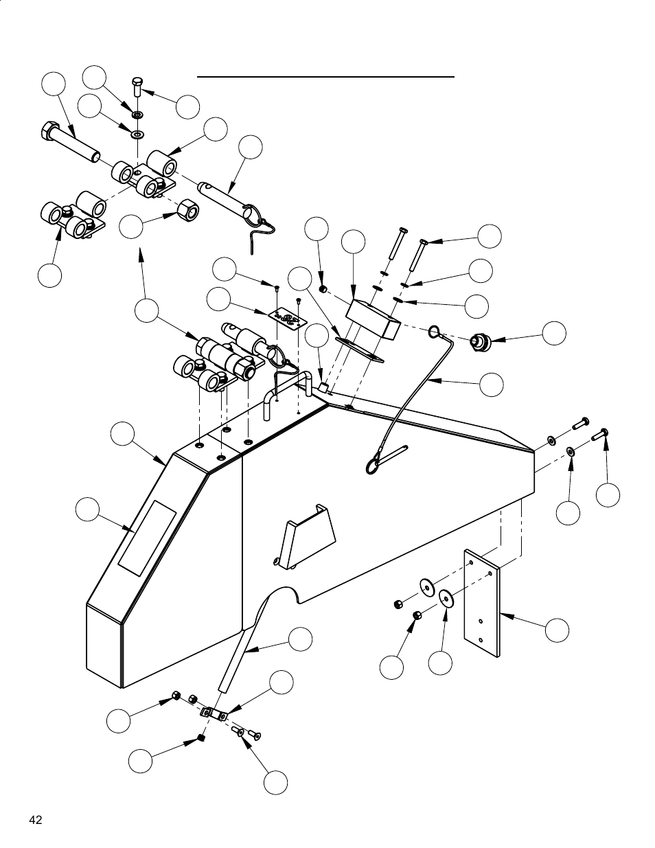 26" blade guard assembly, 26" blade guard assembly………………… 42 | Diamond Products CC3500 (Gas) User Manual | Page 42 / 68