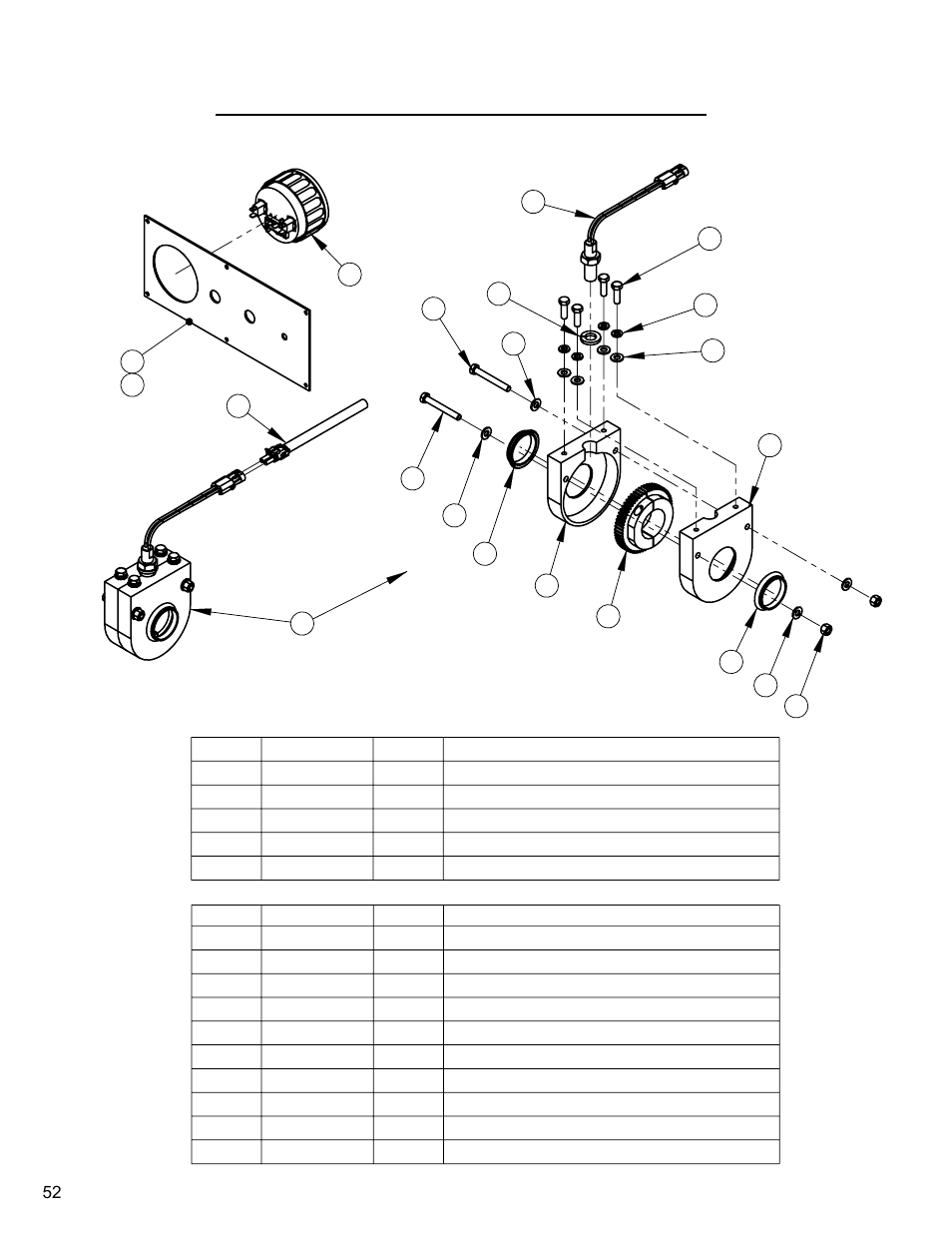 Optional shaft tachometer assembly, Optional shaft tachometer assembly……… 52 | Diamond Products CC3500 (Gas) User Manual | Page 52 / 68