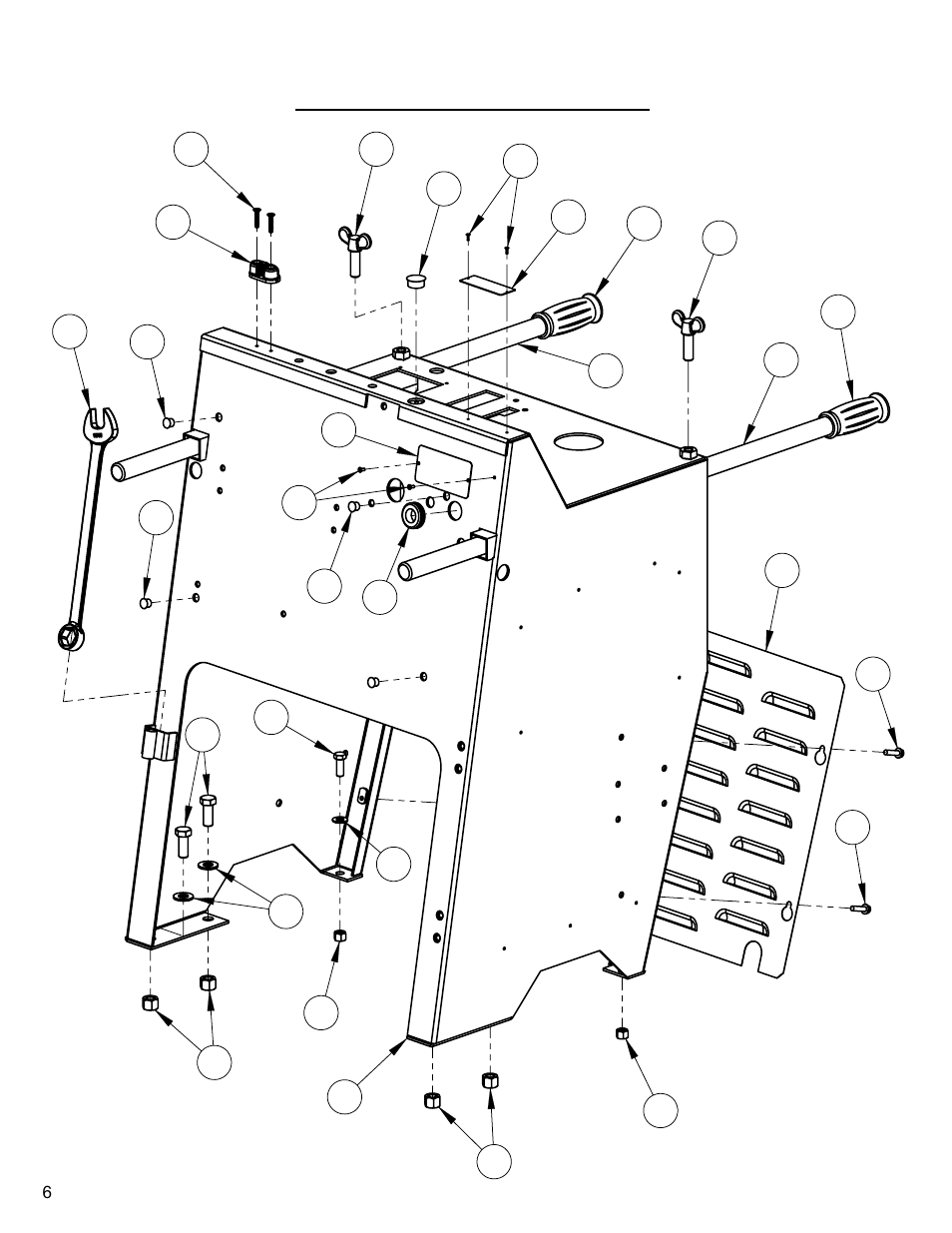 Frame upright assembly, Quick reference service filters / belts, Frame upright assembly…………………… 6 | Diamond Products CC3500 (Gas) User Manual | Page 6 / 68