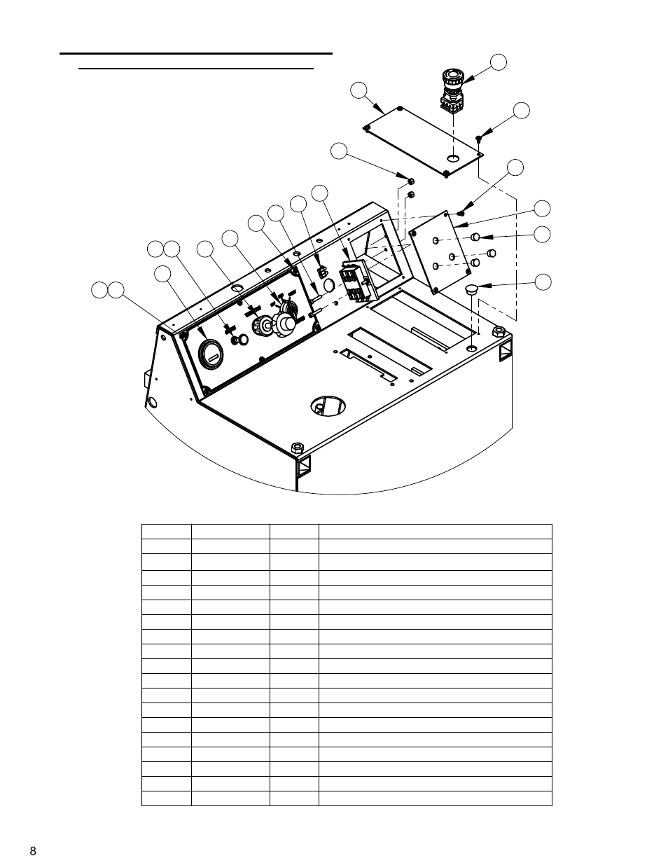 Instrument panel assembly, Instrument panel assembly………………… 8 | Diamond Products CC3500 (Gas) User Manual | Page 8 / 68
