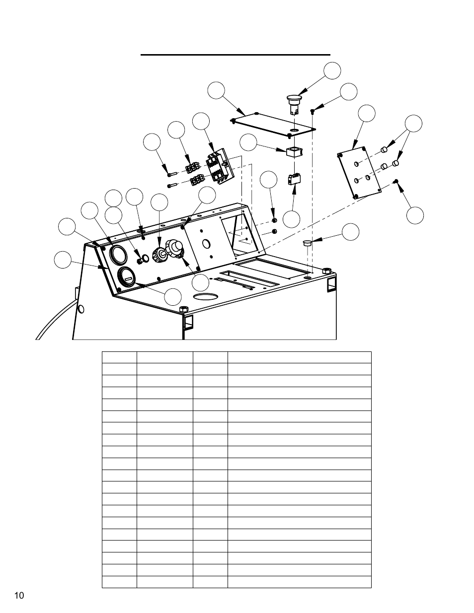 Instrument panel assembly | Diamond Products CC3535 User Manual | Page 10 / 64