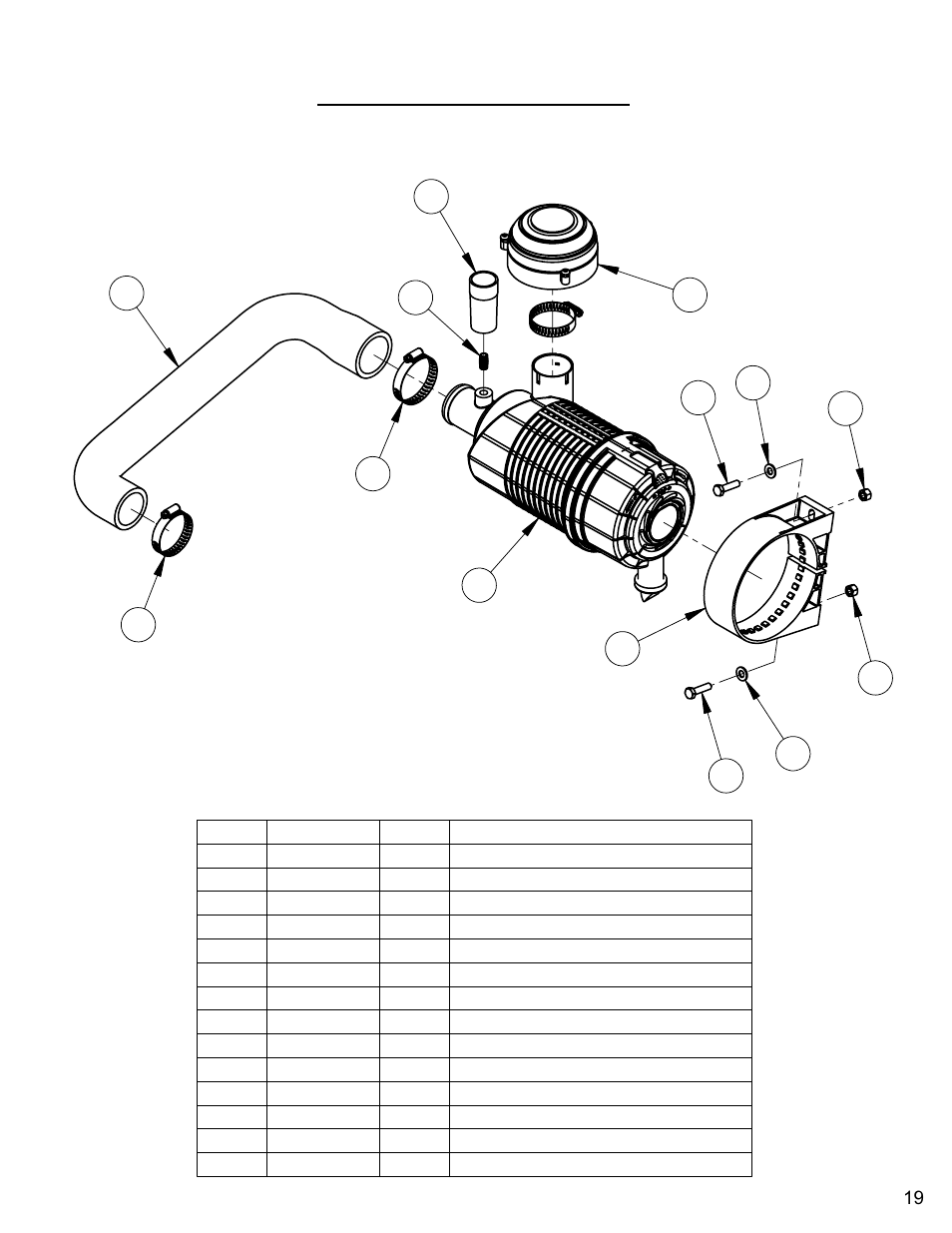 Air intake assembly | Diamond Products CC3535 User Manual | Page 19 / 64