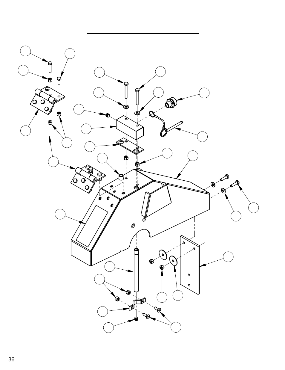 14" blade guard assembly, 14” blade guard assembly | Diamond Products CC3535 User Manual | Page 36 / 64