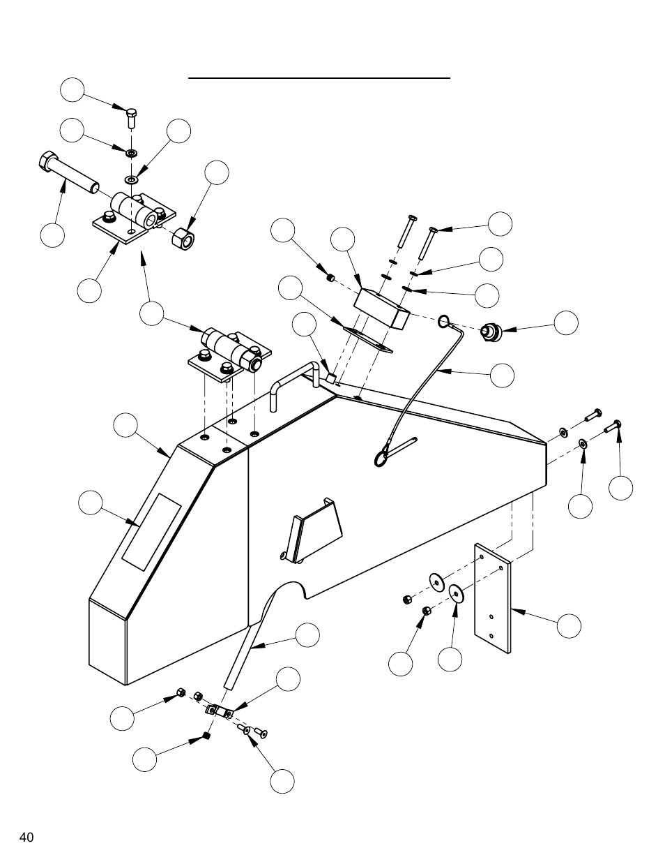 26" blade guard assembly, 26” blade guard assembly | Diamond Products CC3535 User Manual | Page 40 / 64