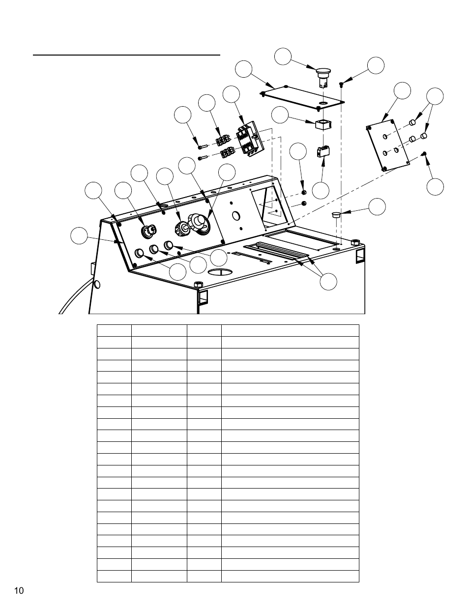 Instrument panel assembly | Diamond Products CC3728 User Manual | Page 10 / 80