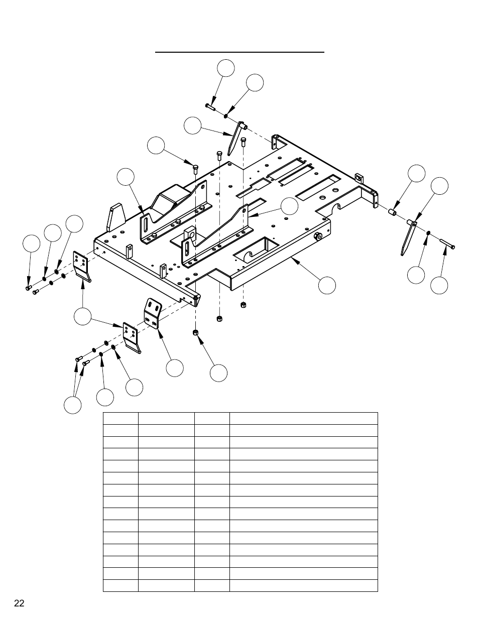 Frame base assembly | Diamond Products CC3728 User Manual | Page 22 / 80
