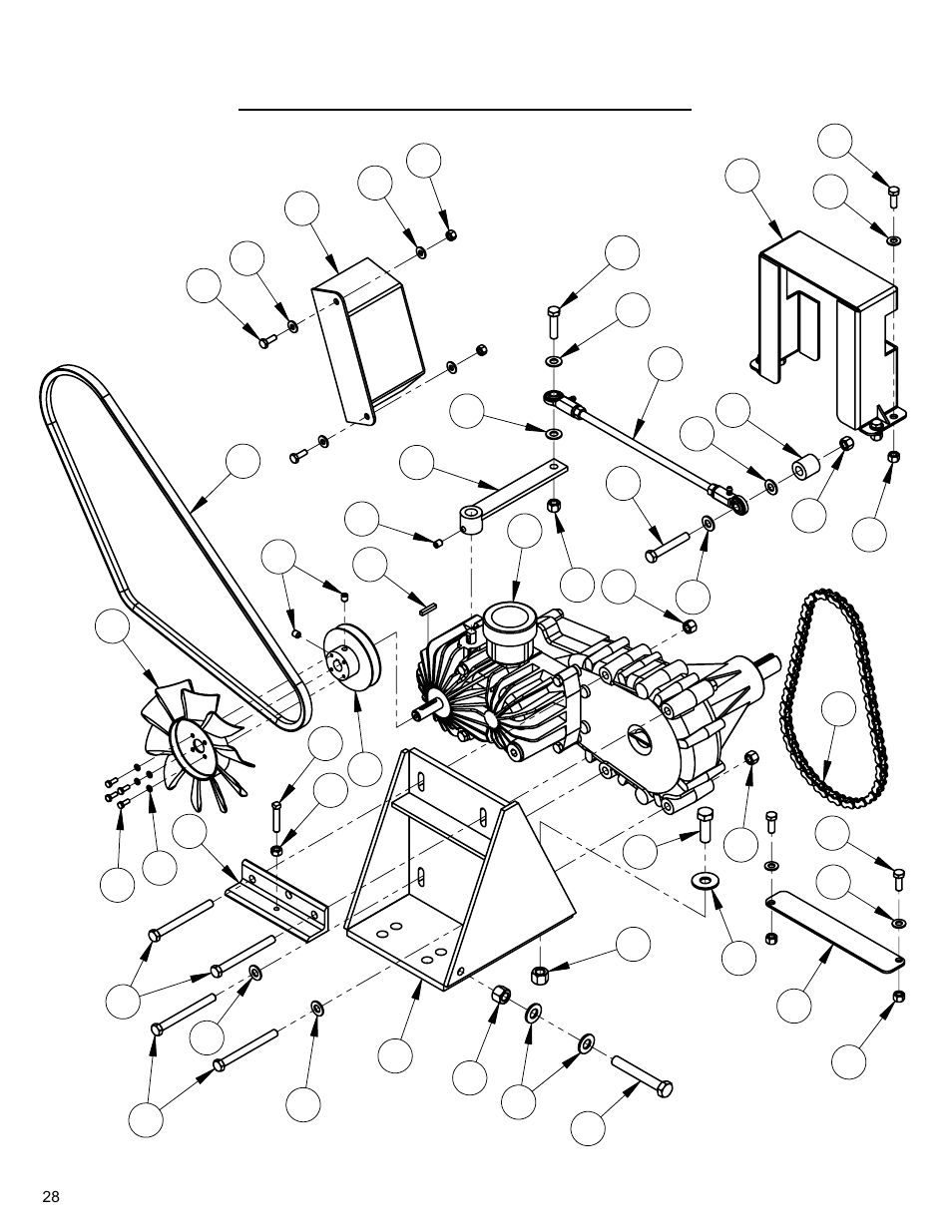 Rear drive assembly (sundstrand) | Diamond Products CC3700E User Manual | Page 28 / 84