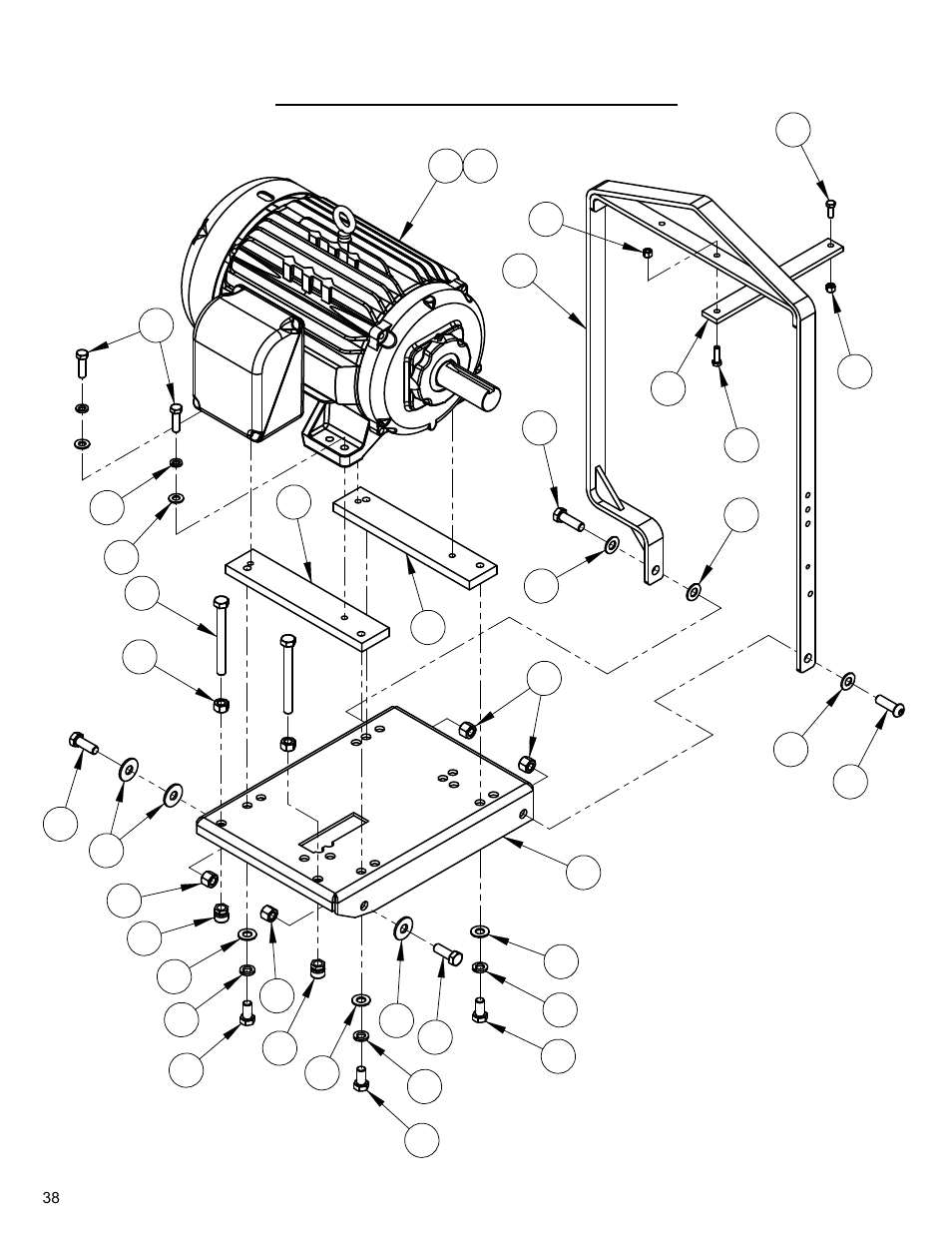 25hp motor mount assembly | Diamond Products CC3700E User Manual | Page 38 / 84