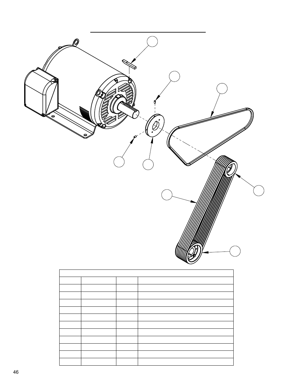 40hp belt drive assembly | Diamond Products CC3700E User Manual | Page 46 / 84