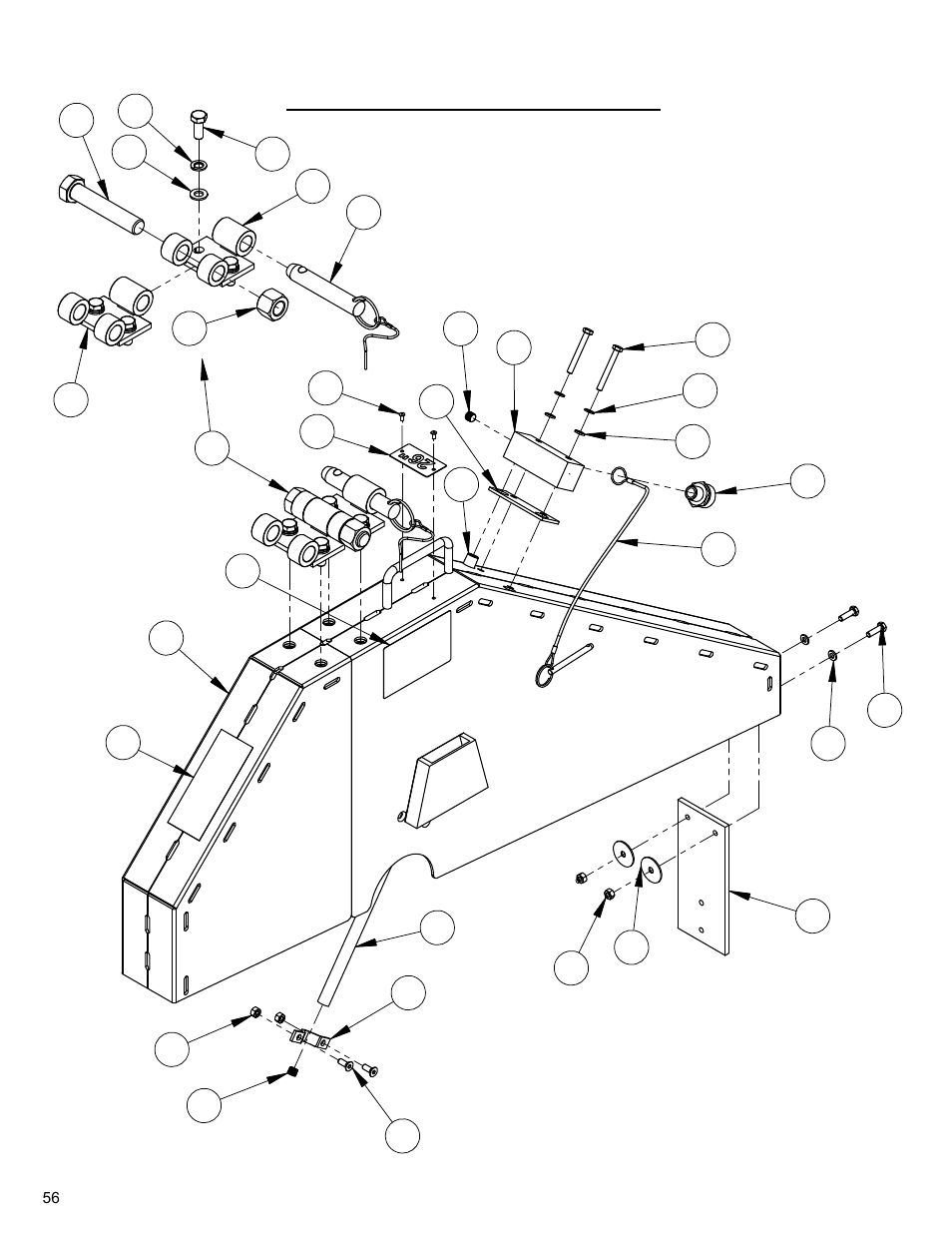 26" blade guard assembly, 26” blade guard assembly | Diamond Products CC3700E User Manual | Page 56 / 84