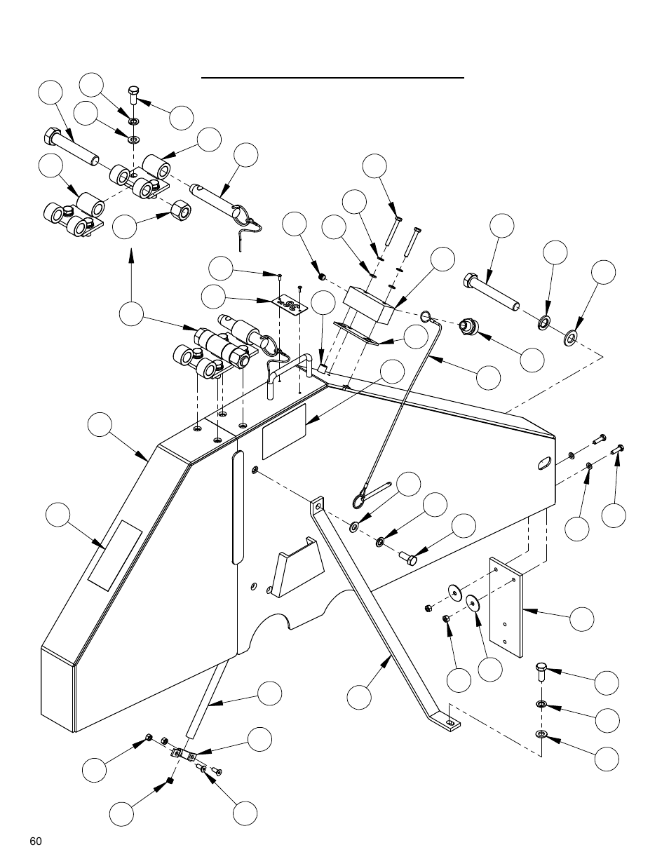 36" blade guard assembly, 36” blade guard assembly | Diamond Products CC3700E User Manual | Page 60 / 84