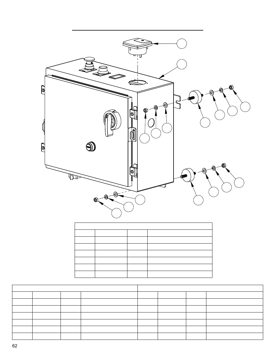 Optional soft start unit assembly, Front pointer assembly | Diamond Products CC3700E User Manual | Page 62 / 84