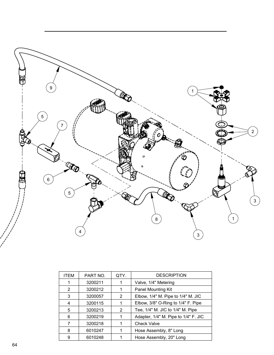Optional speed metering valve assembly | Diamond Products CC3700E User Manual | Page 64 / 84