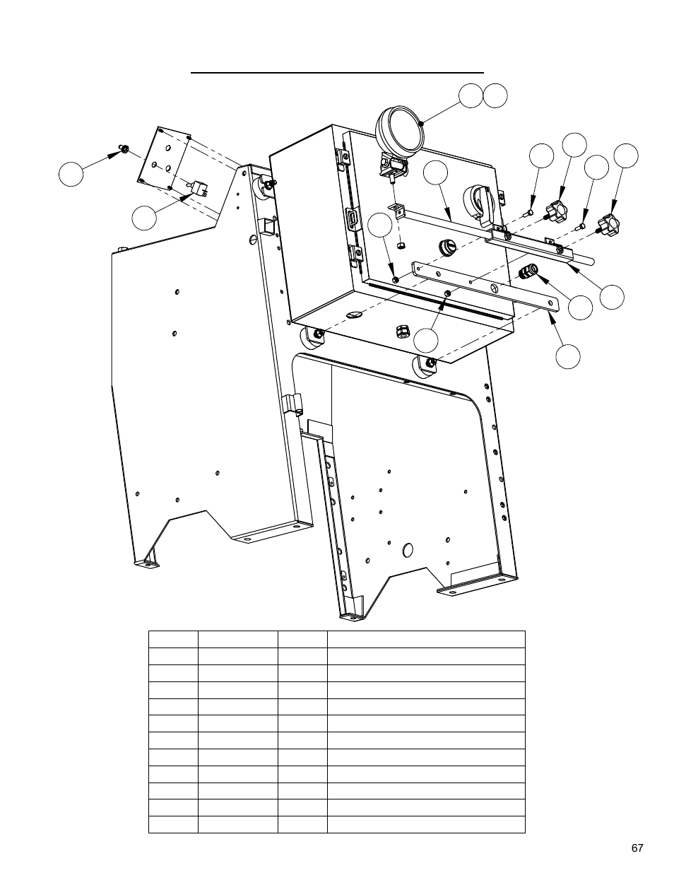 Optional spot light assembly, Optional magnetic spot light assembly, For optional soft start unit) | Diamond Products CC3700E User Manual | Page 67 / 84