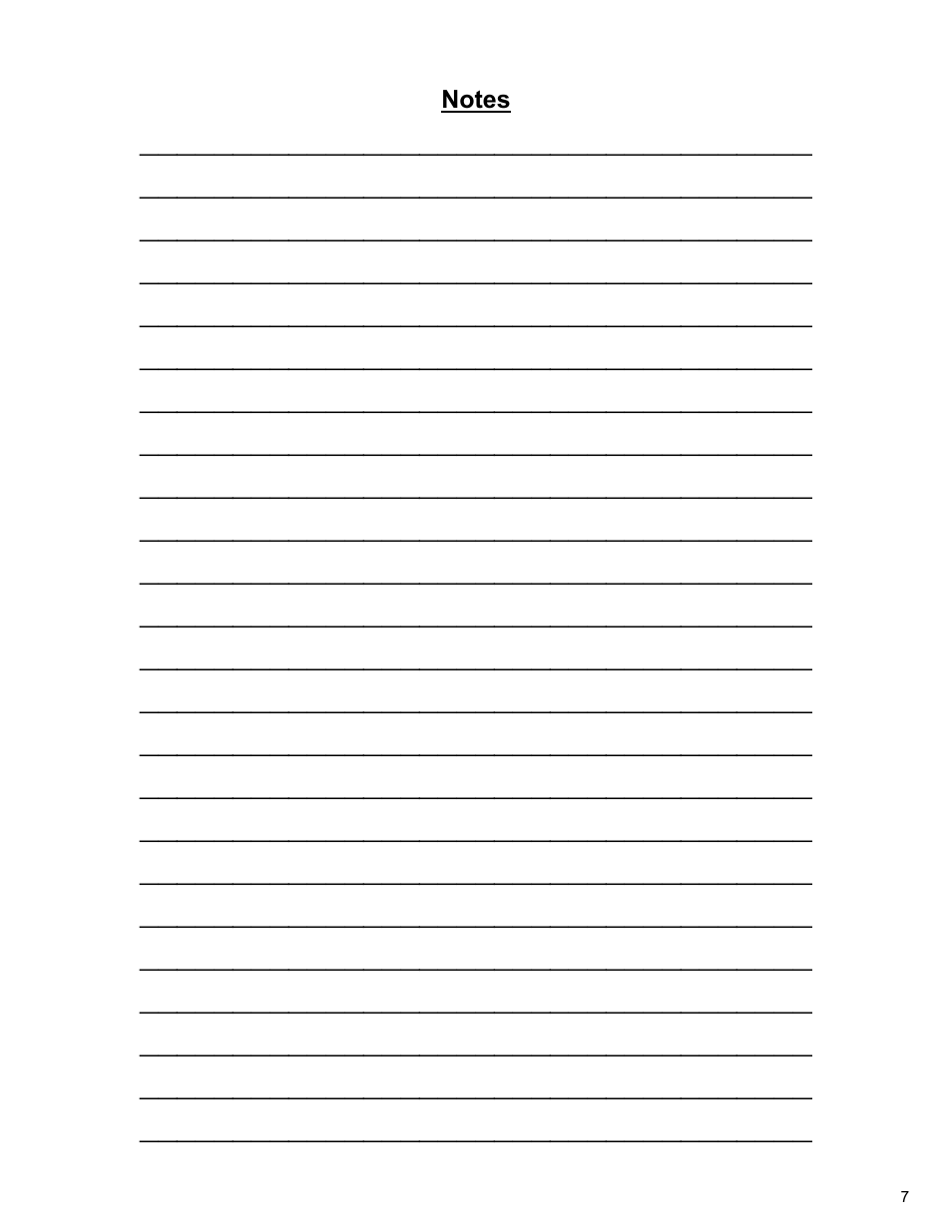 Notes | Diamond Products CC3700E User Manual | Page 7 / 84