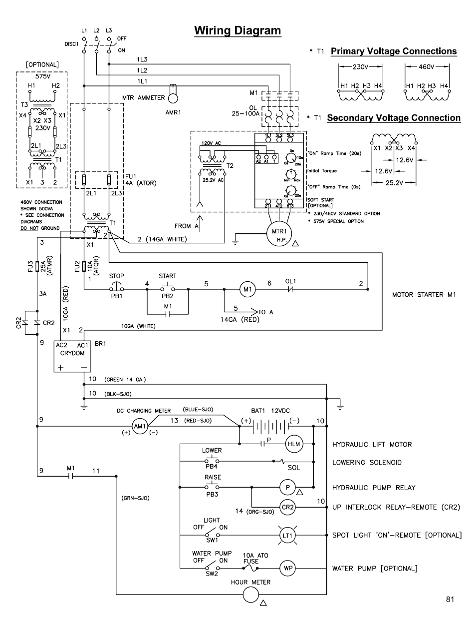 Wiring diagram | Diamond Products CC3700E User Manual | Page 81 / 84