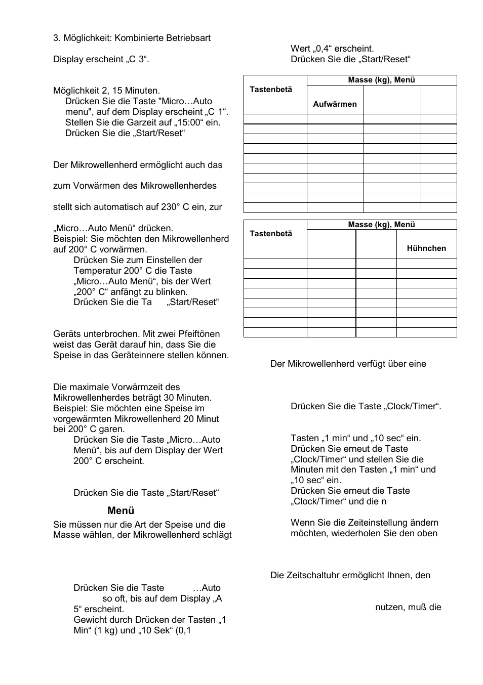 Garen mit konvektion, Automatik- menü, Zeitschaltuhr | Gorenje GMO-25 DCE User Manual | Page 47 / 169