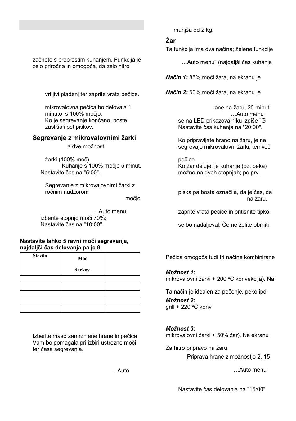 Navodila za upravljanje | Gorenje GMO-25 DCE User Manual | Page 7 / 169