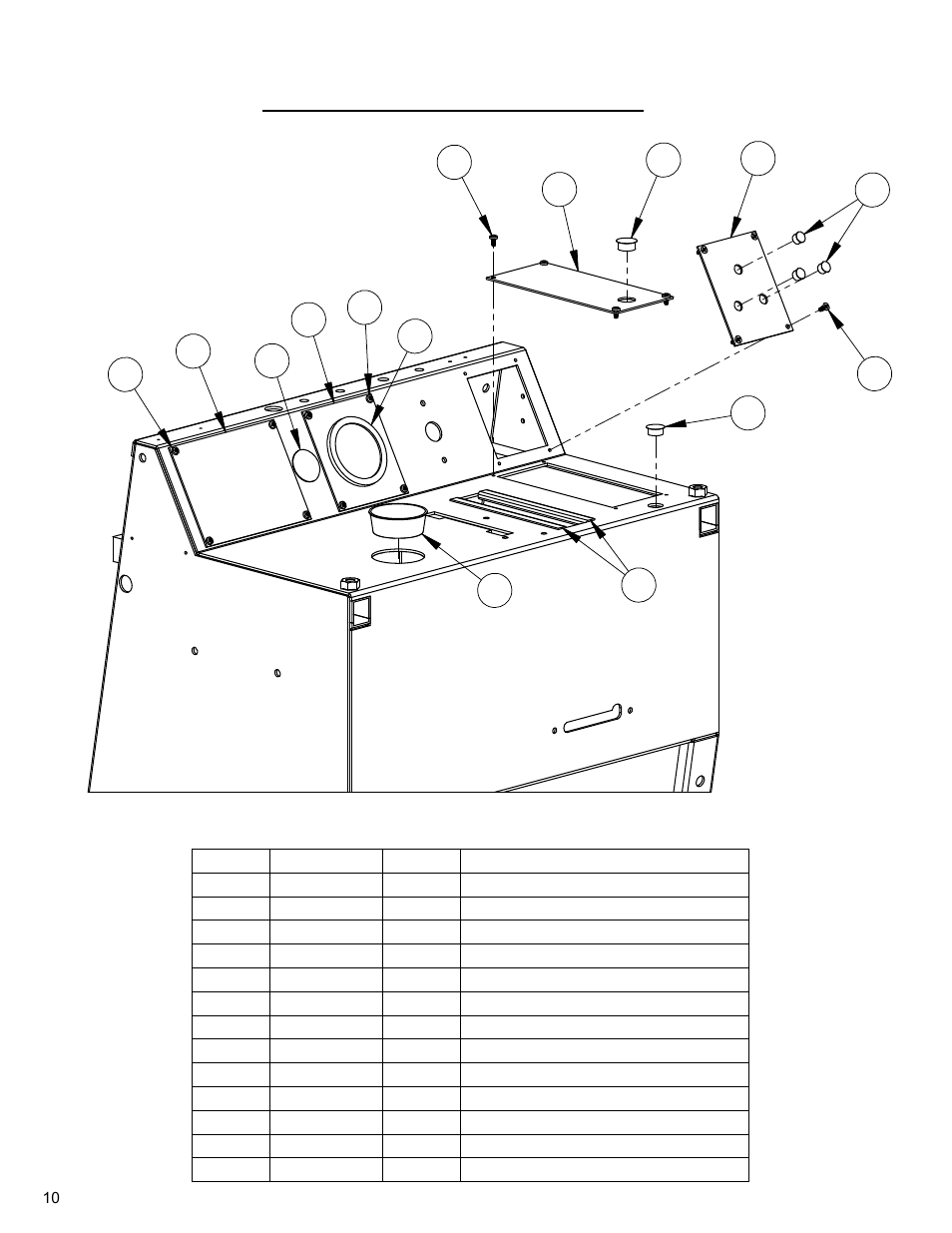 Instrument panel assembly | Diamond Products CC3700E-3 Speed User Manual | Page 10 / 72