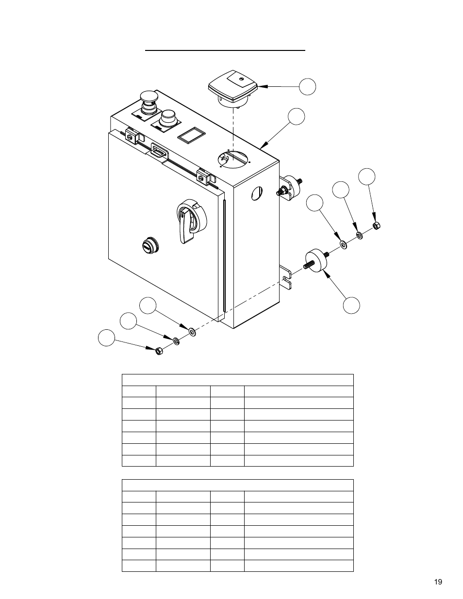 Starter box assembly | Diamond Products CC3700E-3 Speed User Manual | Page 19 / 72