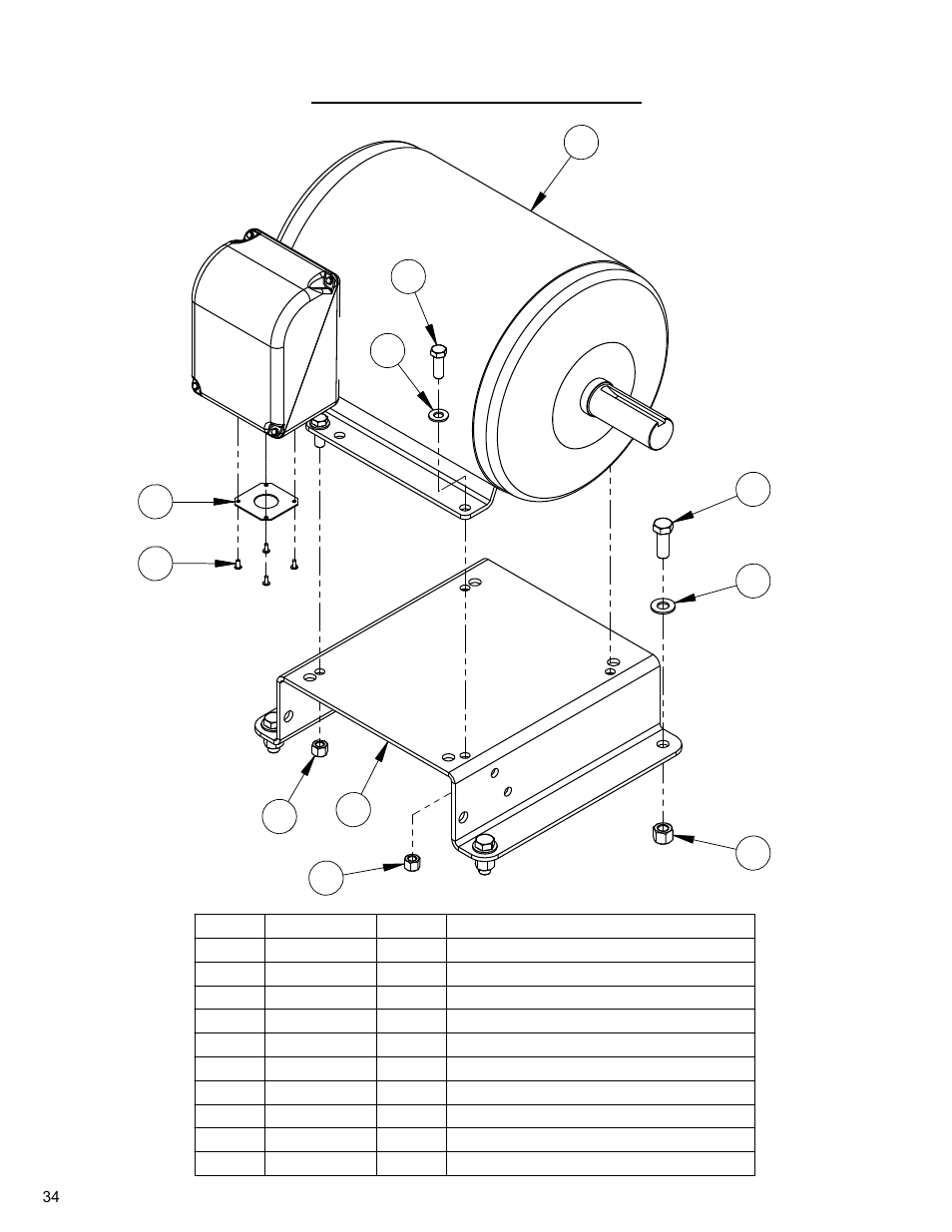 30hp motor assembly | Diamond Products CC3700E-3 Speed User Manual | Page 34 / 72