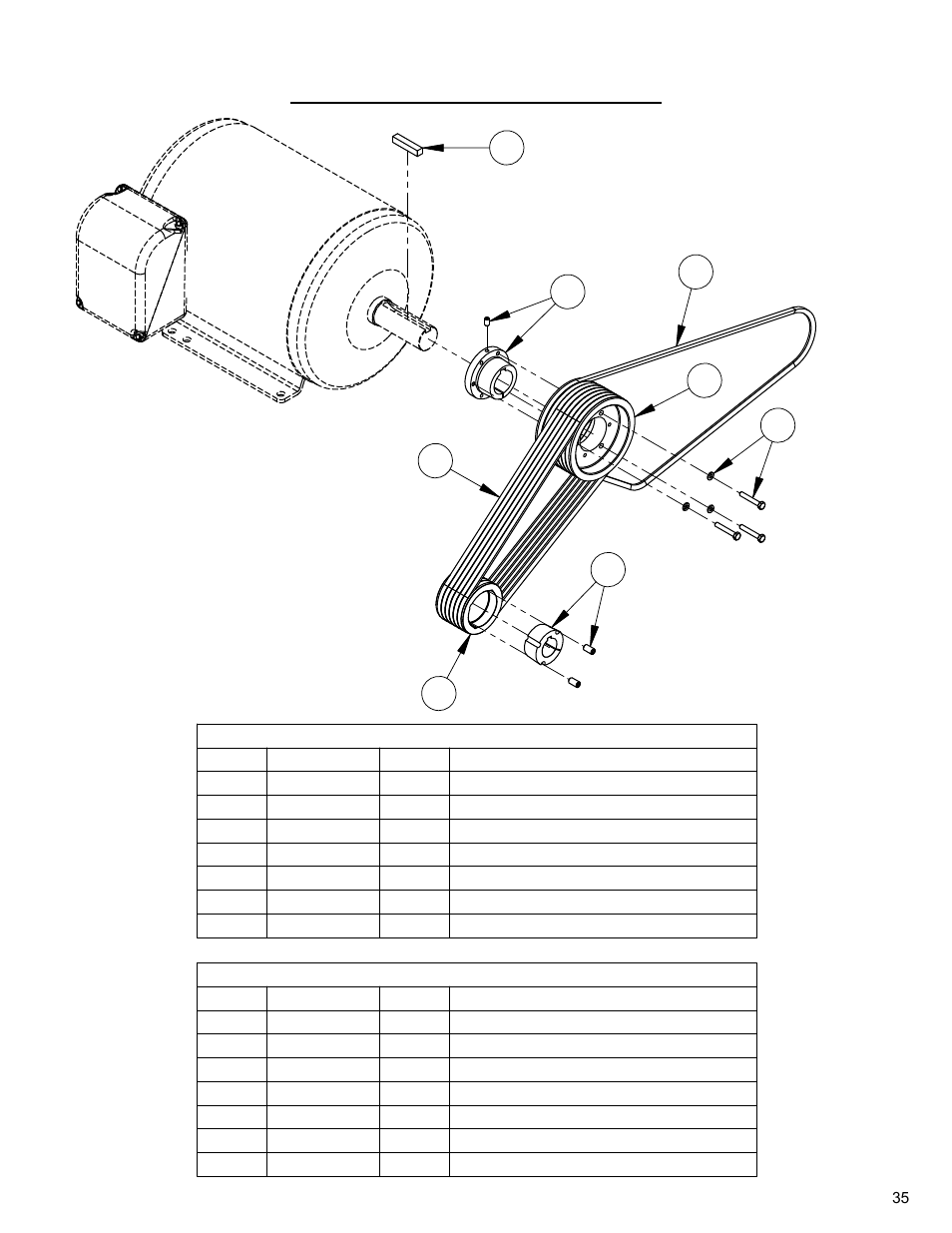 30hp belt drive assembly | Diamond Products CC3700E-3 Speed User Manual | Page 35 / 72