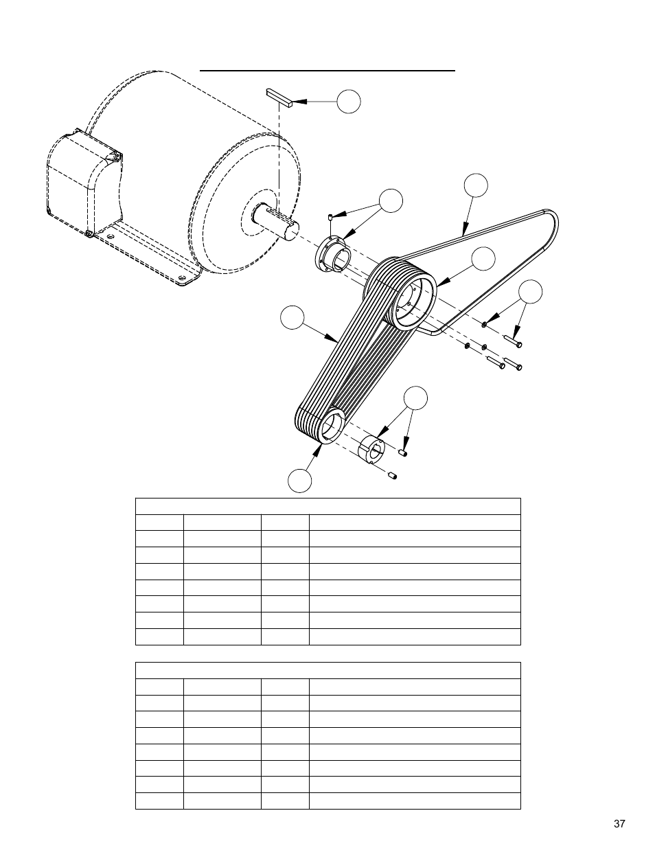 40hp belt drive assembly | Diamond Products CC3700E-3 Speed User Manual | Page 37 / 72