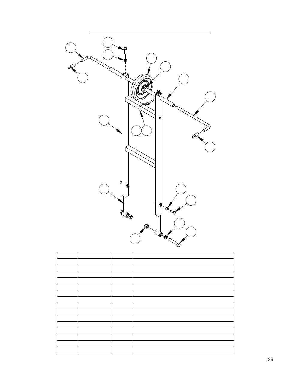 Front pointer assembly | Diamond Products CC3700E-3 Speed User Manual | Page 39 / 72