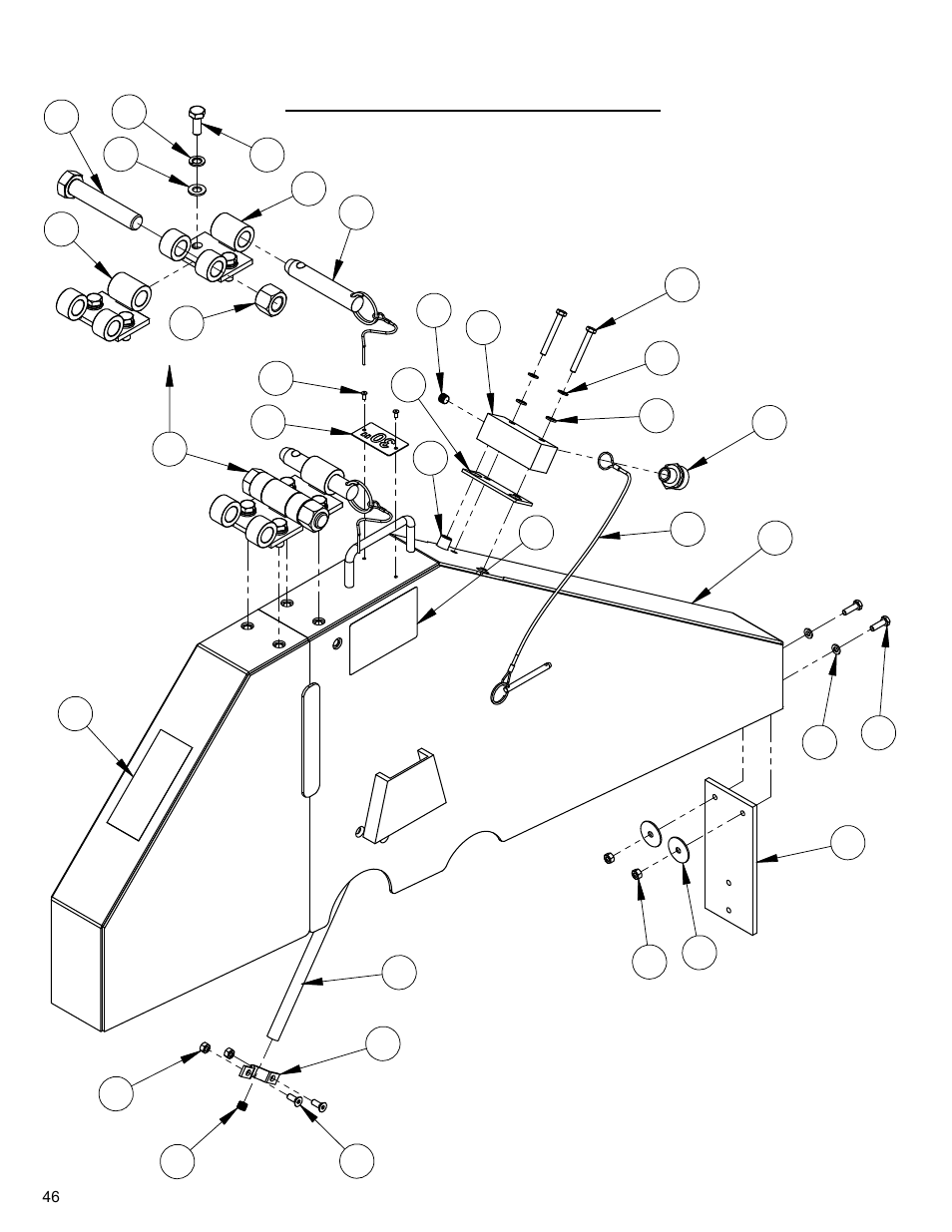 30" blade guard assembly, 30” blade guard assembly | Diamond Products CC3700E-3 Speed User Manual | Page 46 / 72