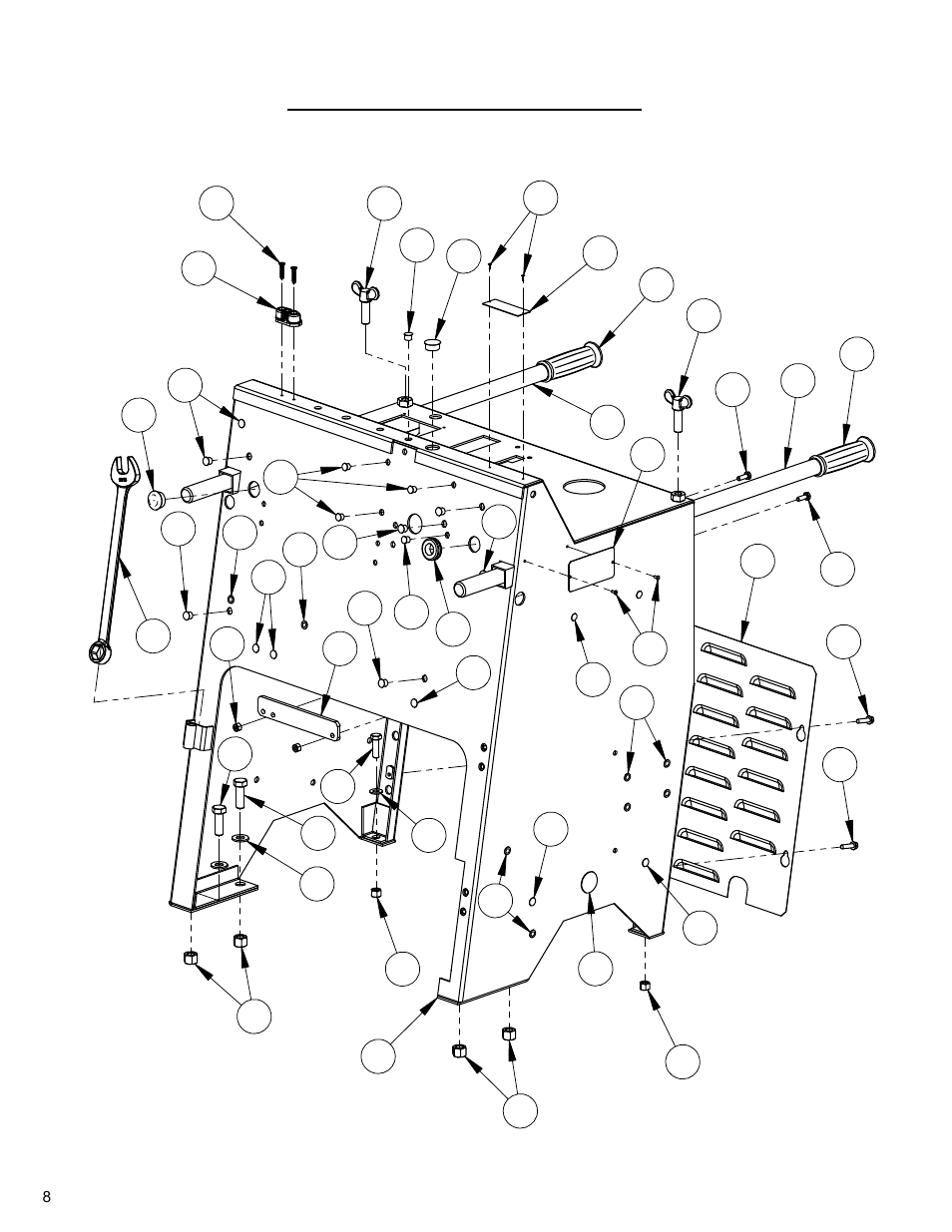 Frame upright assembly | Diamond Products CC3700E-3 Speed User Manual | Page 8 / 72