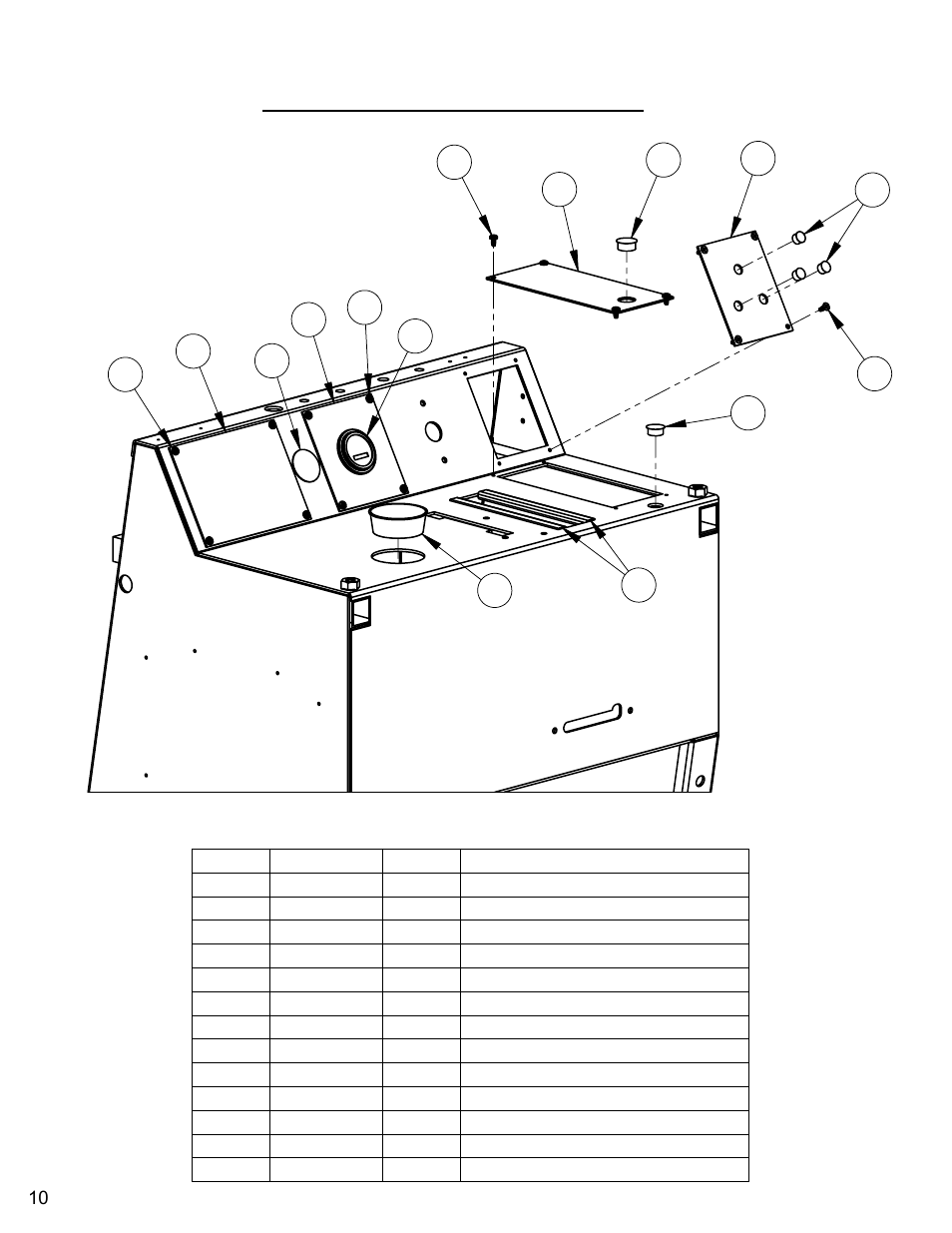 Instrument panel assembly | Diamond Products C740TE User Manual | Page 10 / 68