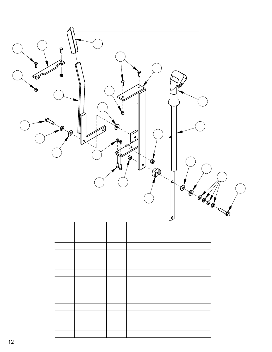 Control lever assembly (eaton) | Diamond Products C740TE User Manual | Page 12 / 68