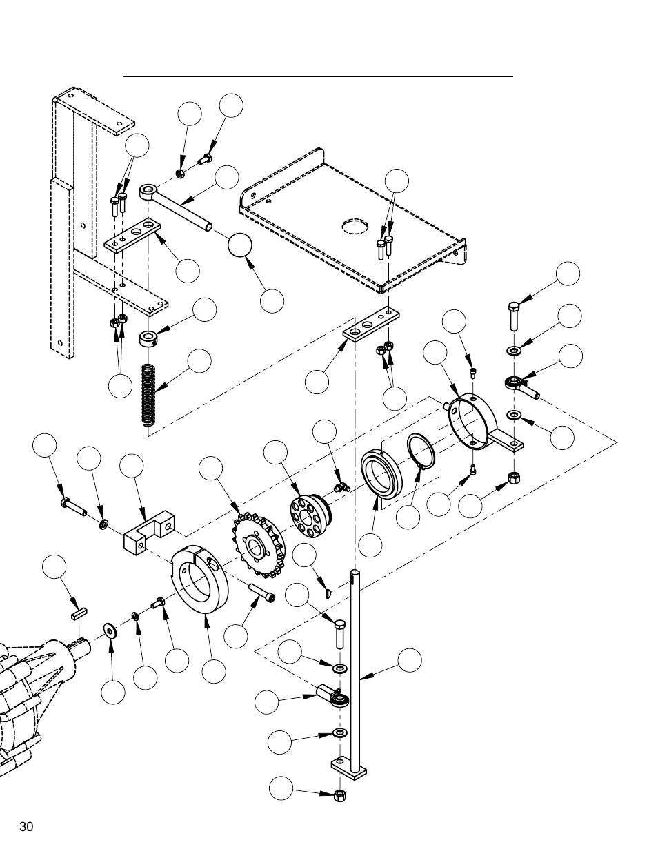 Free wheeling clutch assembly (sundstrand) | Diamond Products C740TE User Manual | Page 30 / 68