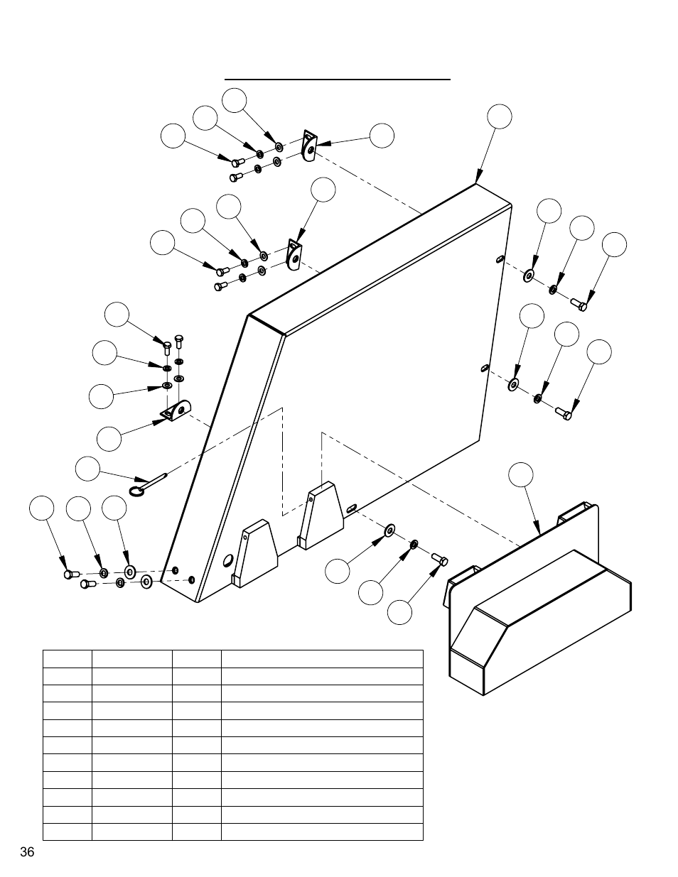 Belt guard assembly | Diamond Products C740TE User Manual | Page 36 / 68