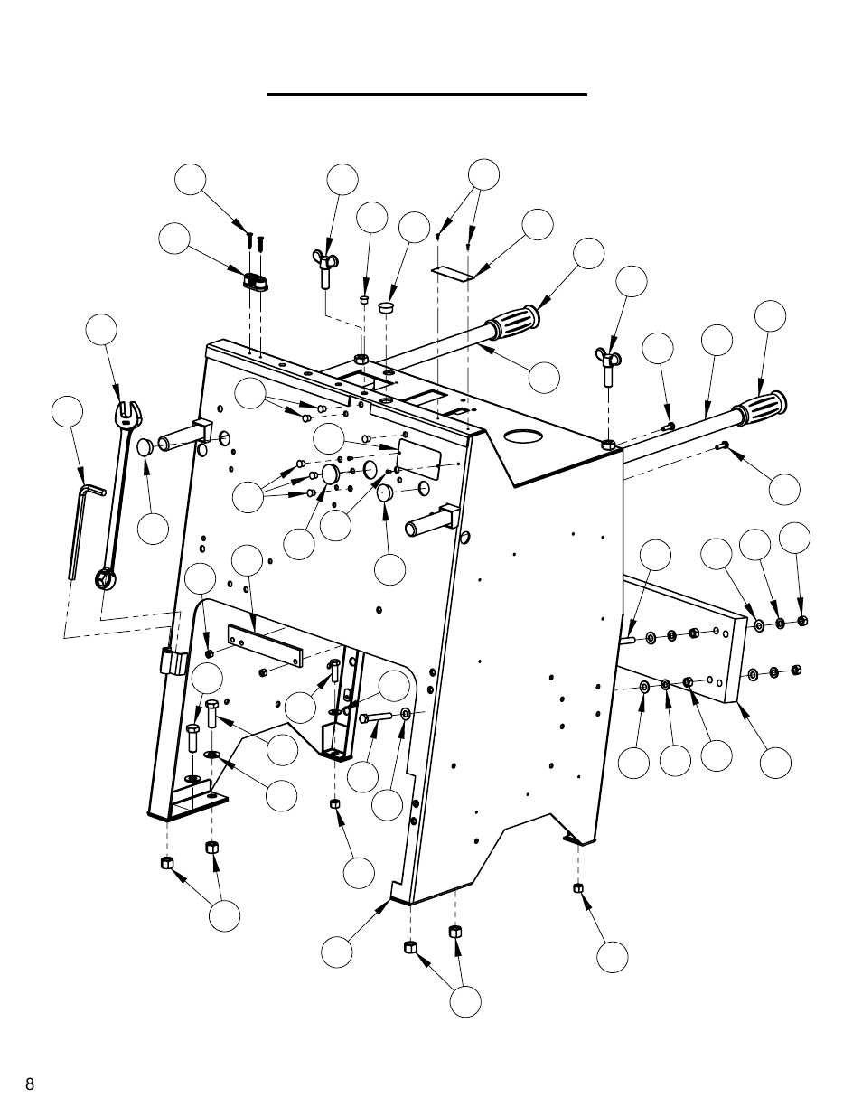 Frame upright assembly | Diamond Products C740TE User Manual | Page 8 / 68