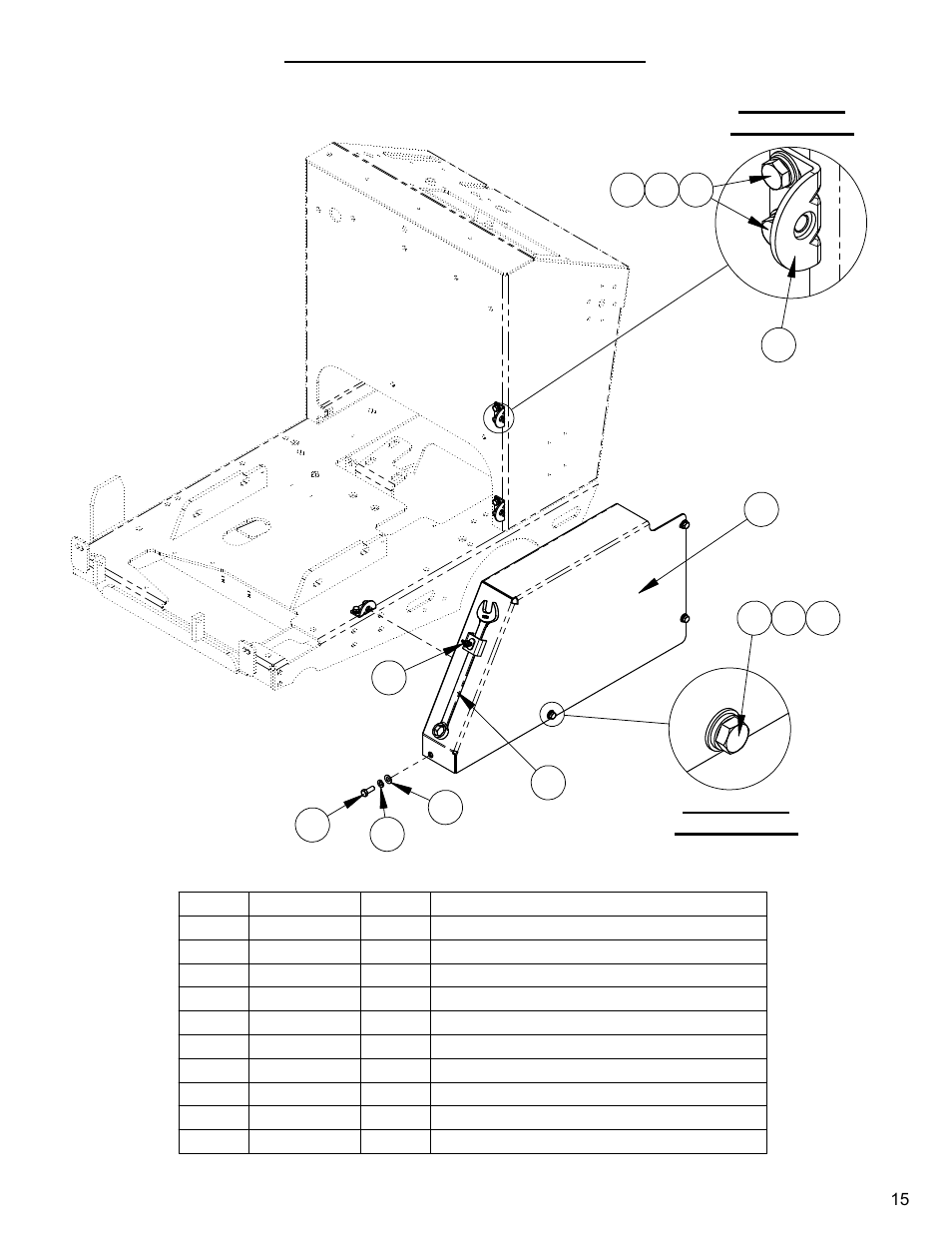 Belt guard assembly, Typical, Detail b | Scale 1 : 2, Detail c | Diamond Products CC4130E-XL User Manual | Page 15 / 60