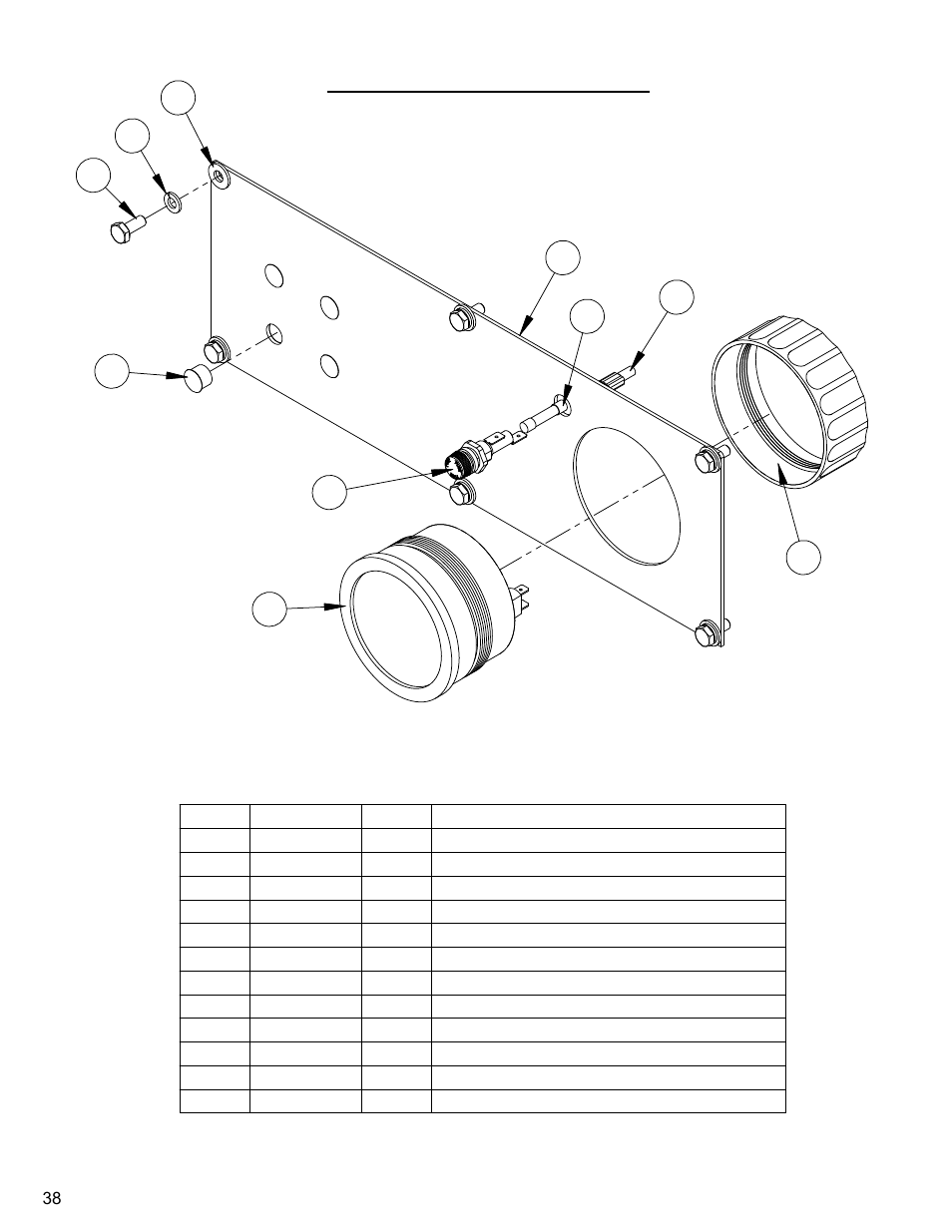 Instrument panel……………………………………………………………38,39 | Diamond Products CC4130E-XL User Manual | Page 38 / 60