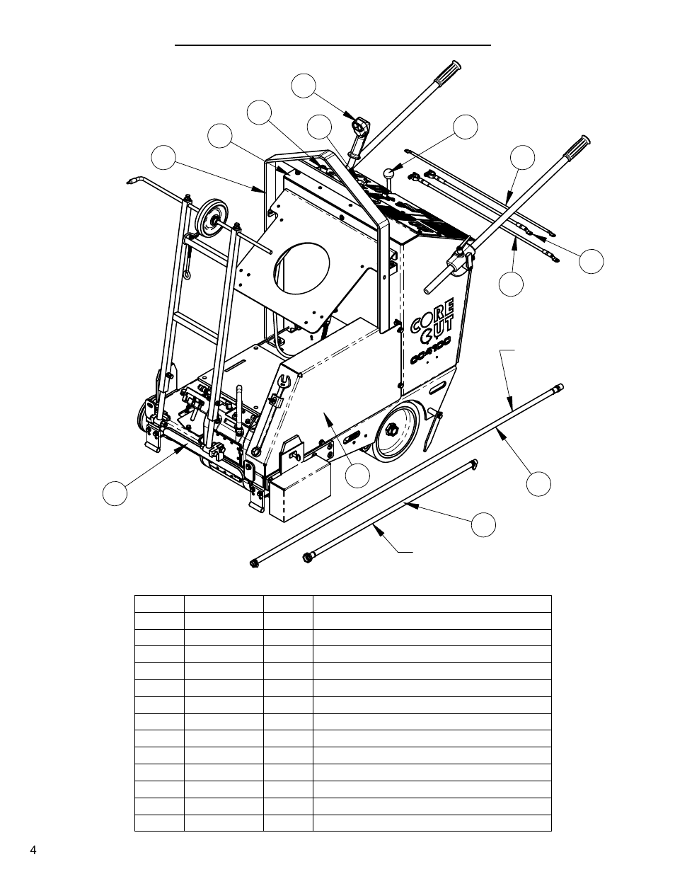 Top level assembly ,5 | Diamond Products CC4130E-XL User Manual | Page 4 / 60