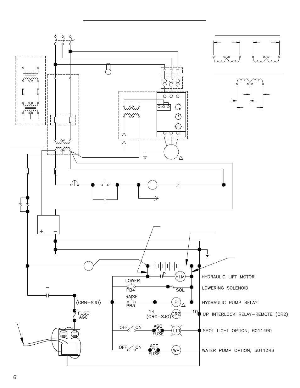 Electric schematic | Diamond Products CC4130E-XL User Manual | Page 6 / 60