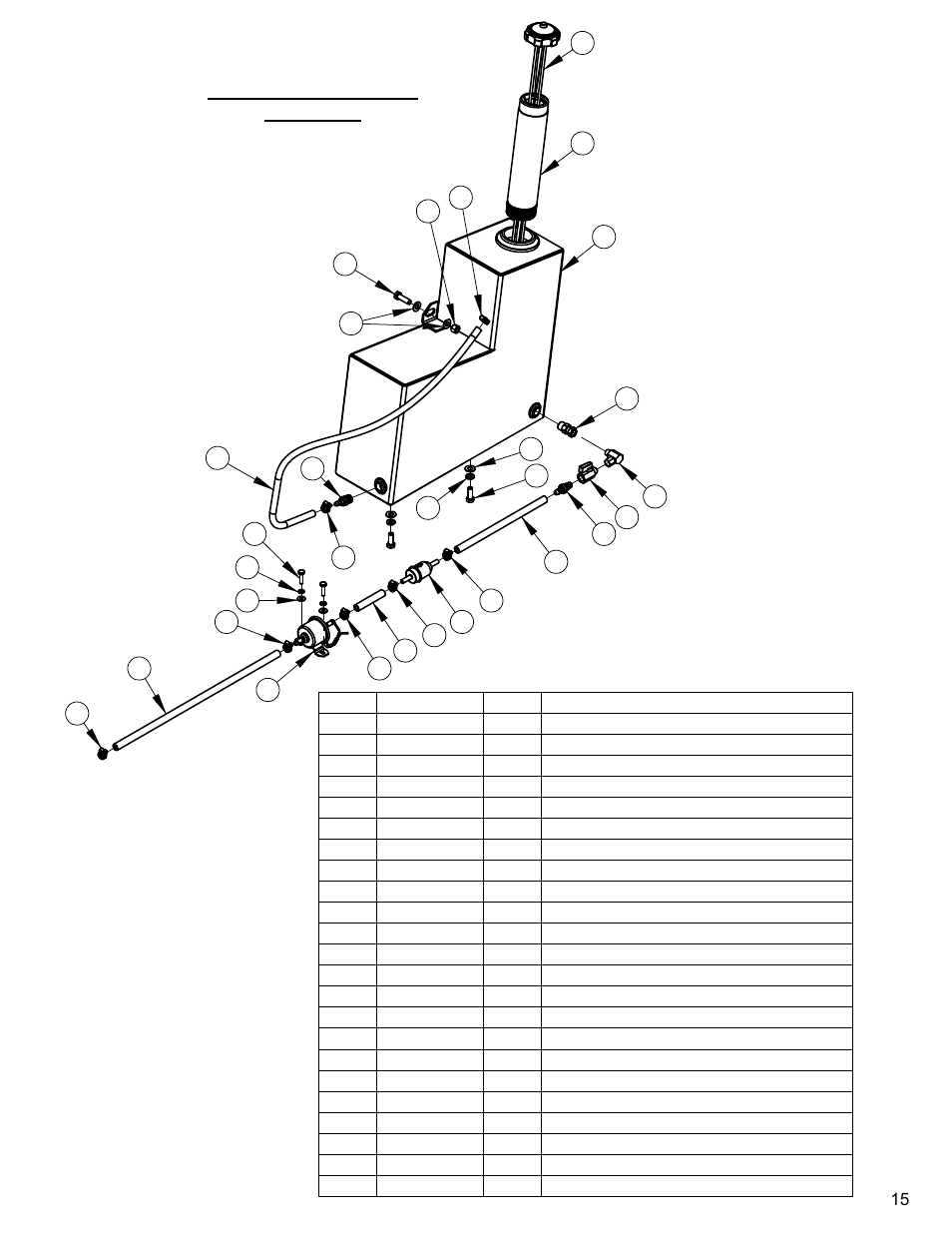 Fuel tank assy, Fuel tank assembly | Diamond Products CC4144D User Manual | Page 15 / 64