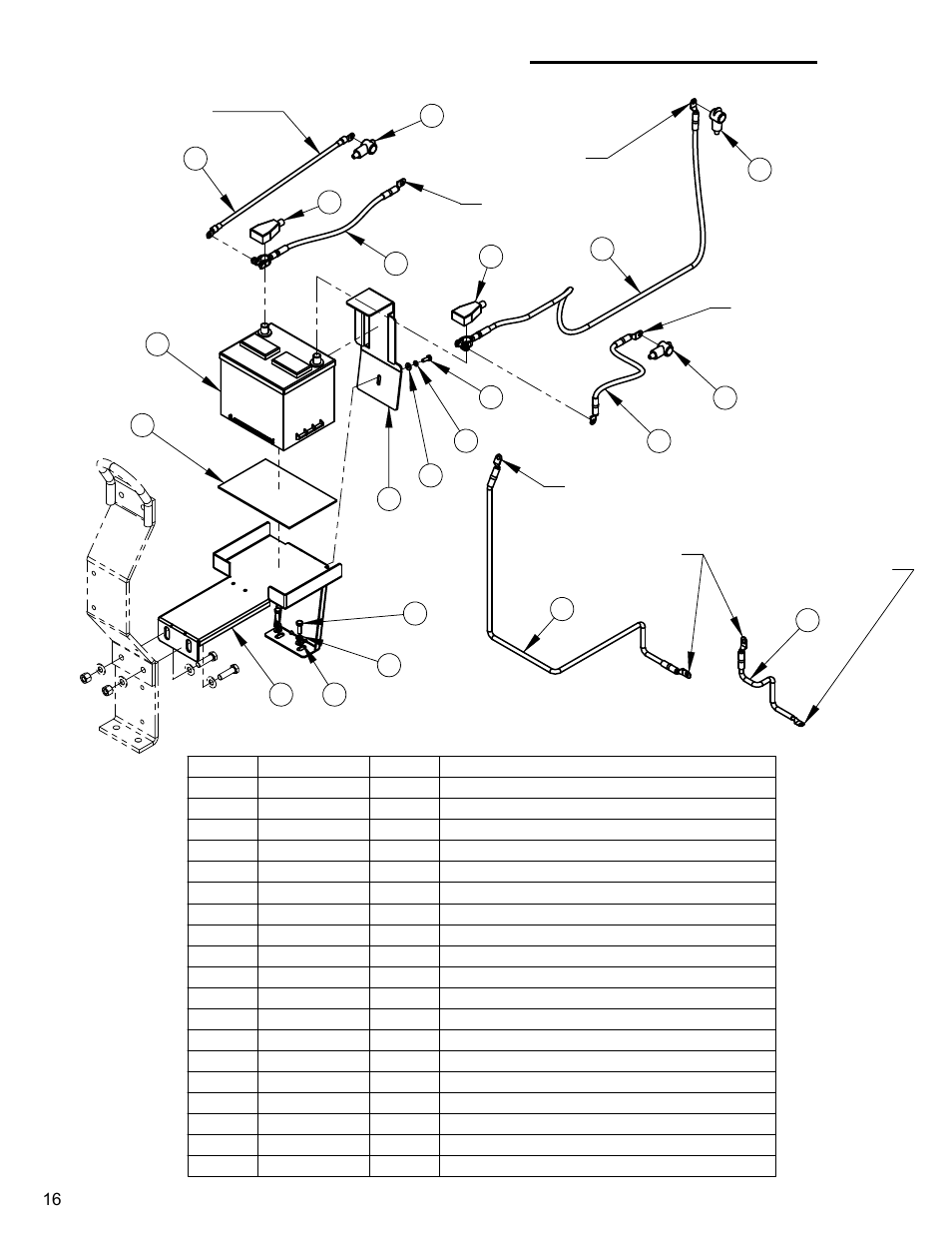 Battery assy, Battery assembly | Diamond Products CC4144D User Manual | Page 16 / 64