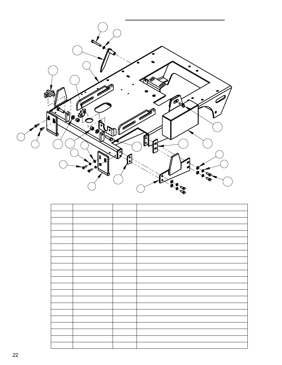 Frame base, Frame base assembly | Diamond Products CC4144D User Manual | Page 22 / 64