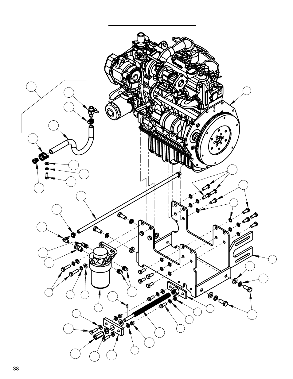Engine, Engine assembly | Diamond Products CC4144D User Manual | Page 38 / 64