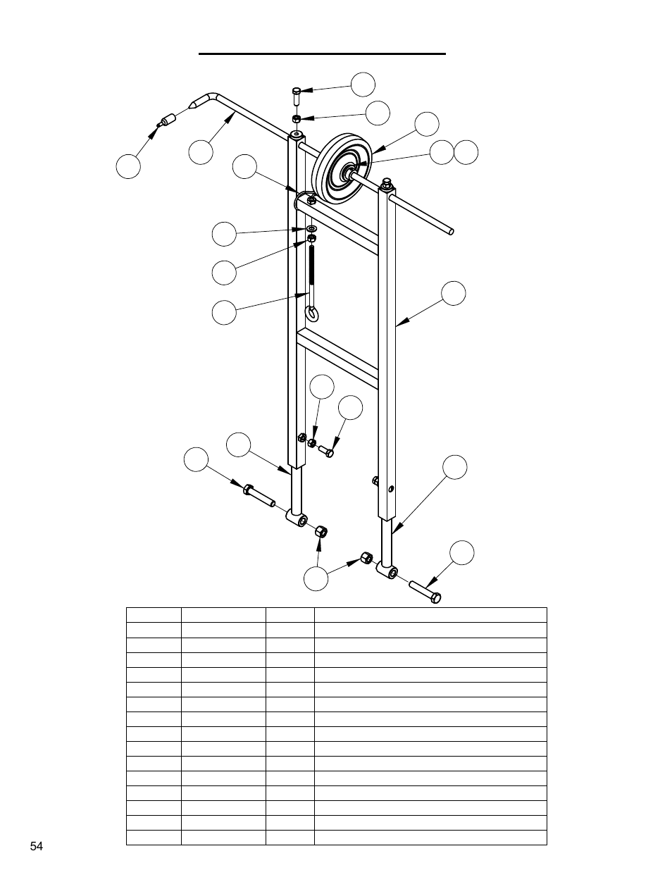 Front pointer, Front pointer assembly | Diamond Products CC4144D User Manual | Page 54 / 64