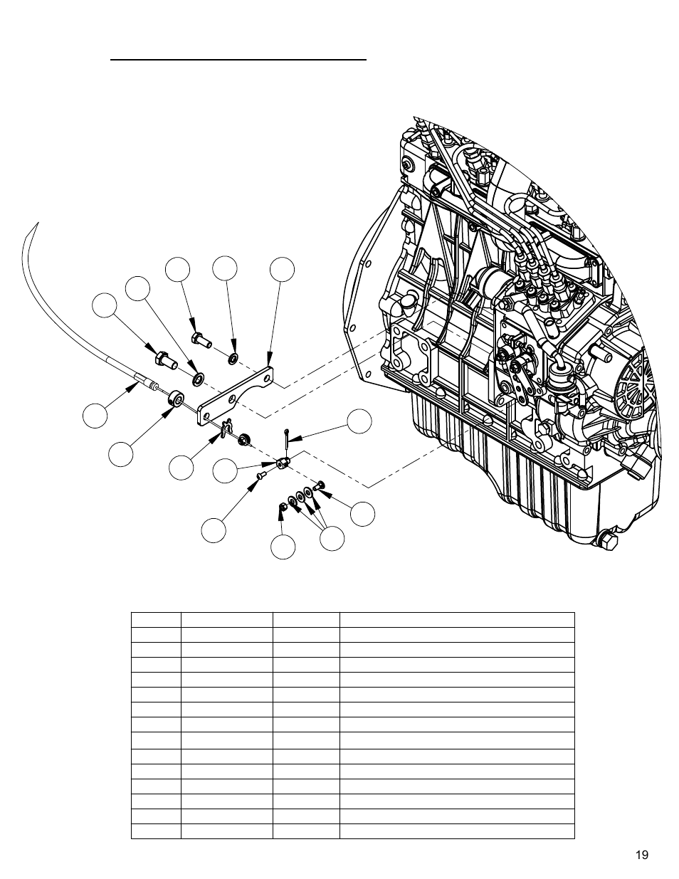 Throttle cable assembly | Diamond Products CC4144D-XL User Manual | Page 19 / 60