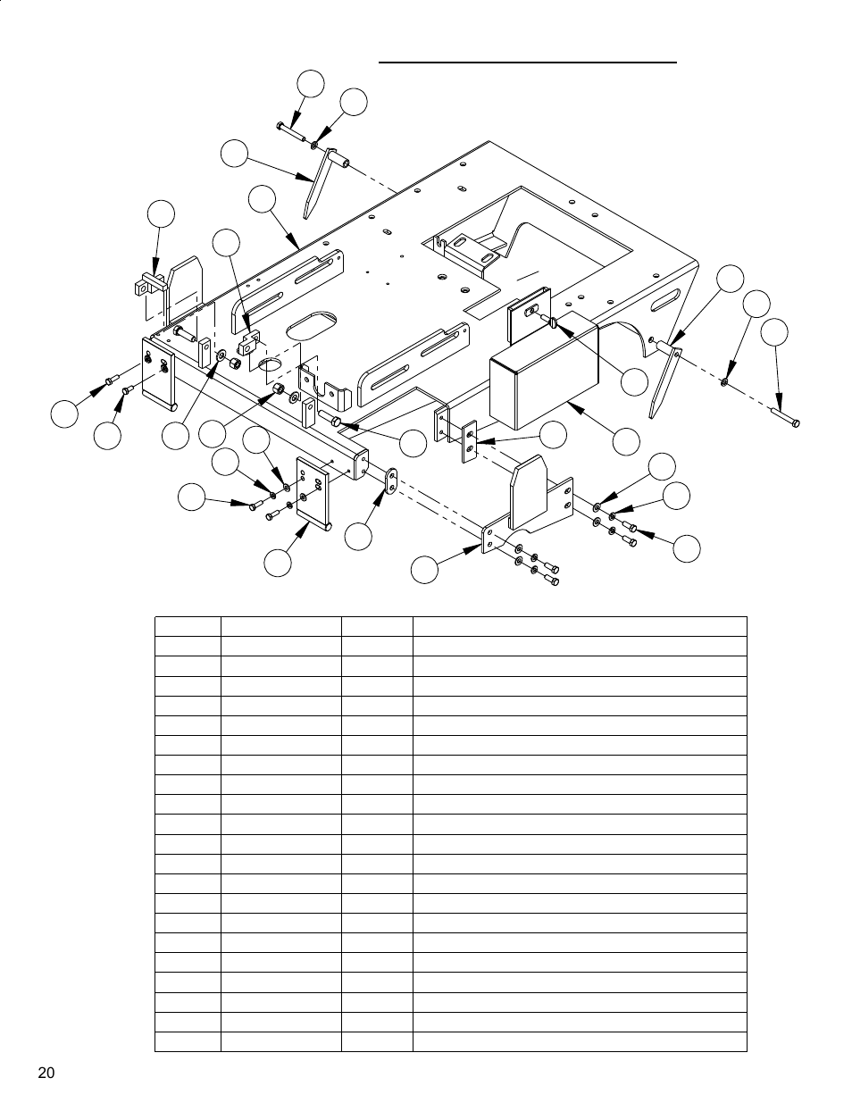 Frame base assembly | Diamond Products CC4144D-XL User Manual | Page 20 / 60