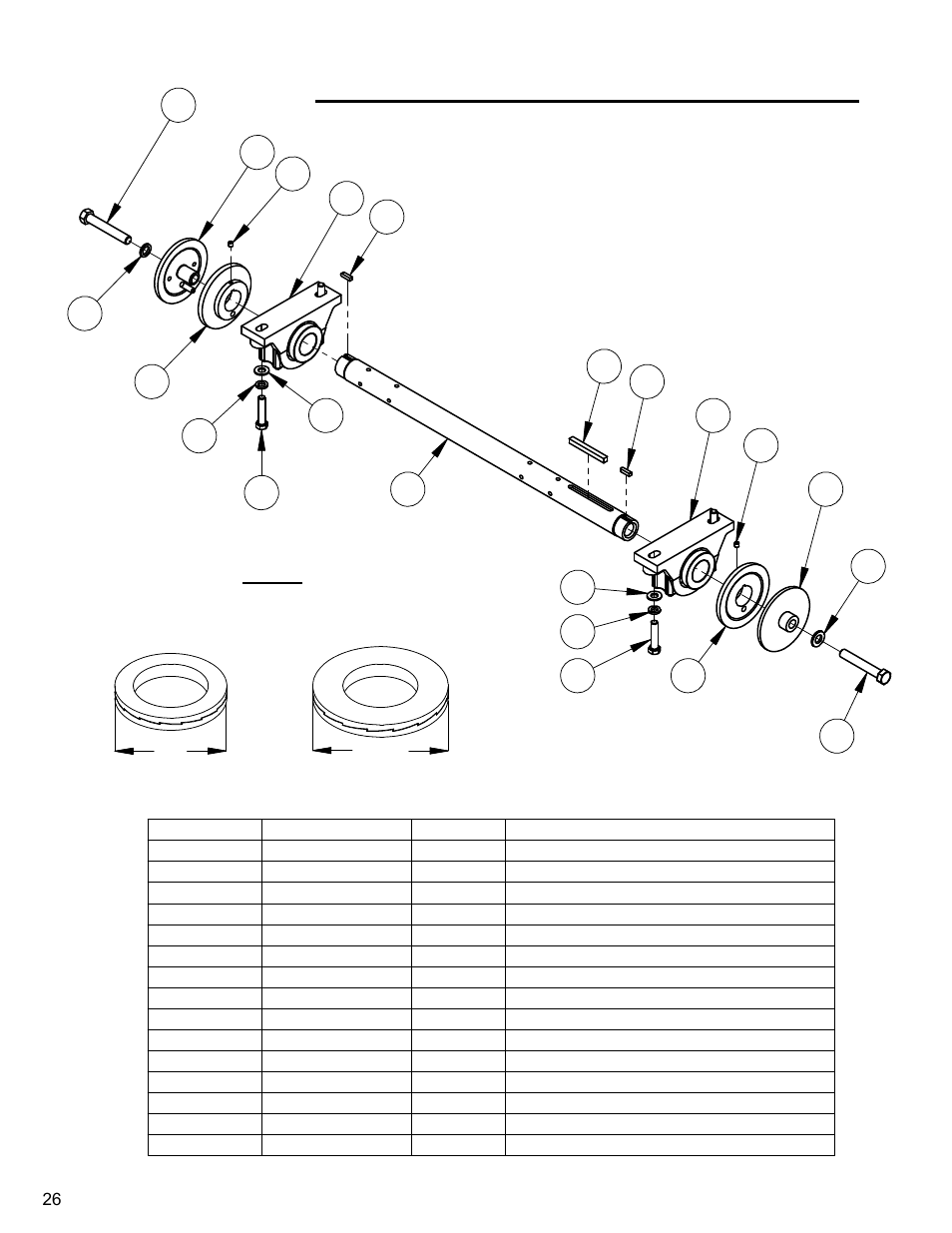 6045026a, Blade shaft assembly (14” & 20”) | Diamond Products CC4144D-XL User Manual | Page 26 / 60