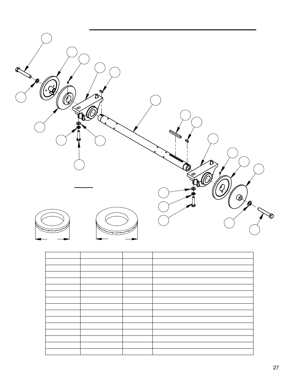 27 - 6045026b, Blade shaft assembly (26” & 30”) | Diamond Products CC4144D-XL User Manual | Page 27 / 60