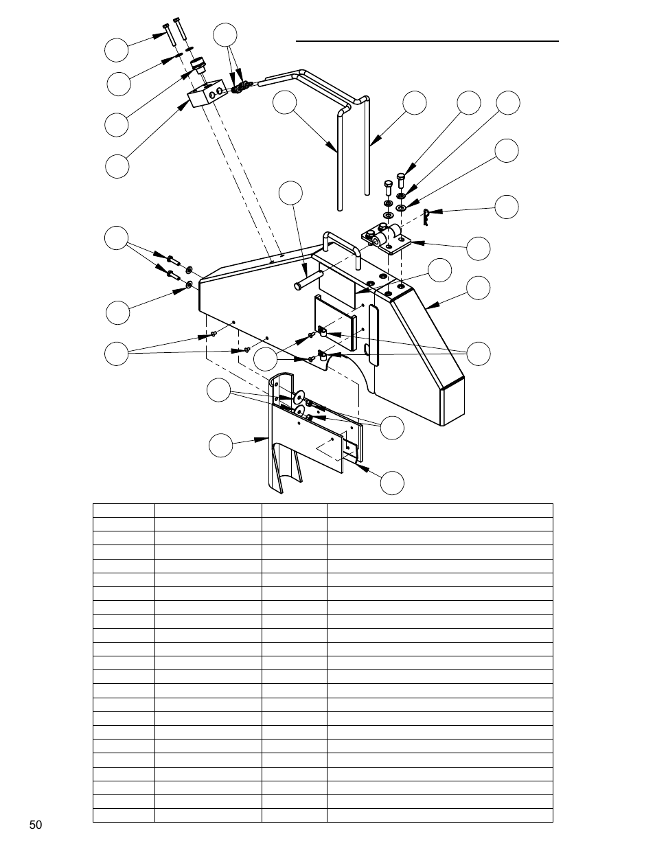 20” blade guard assembly | Diamond Products CC4144D-XL User Manual | Page 50 / 60